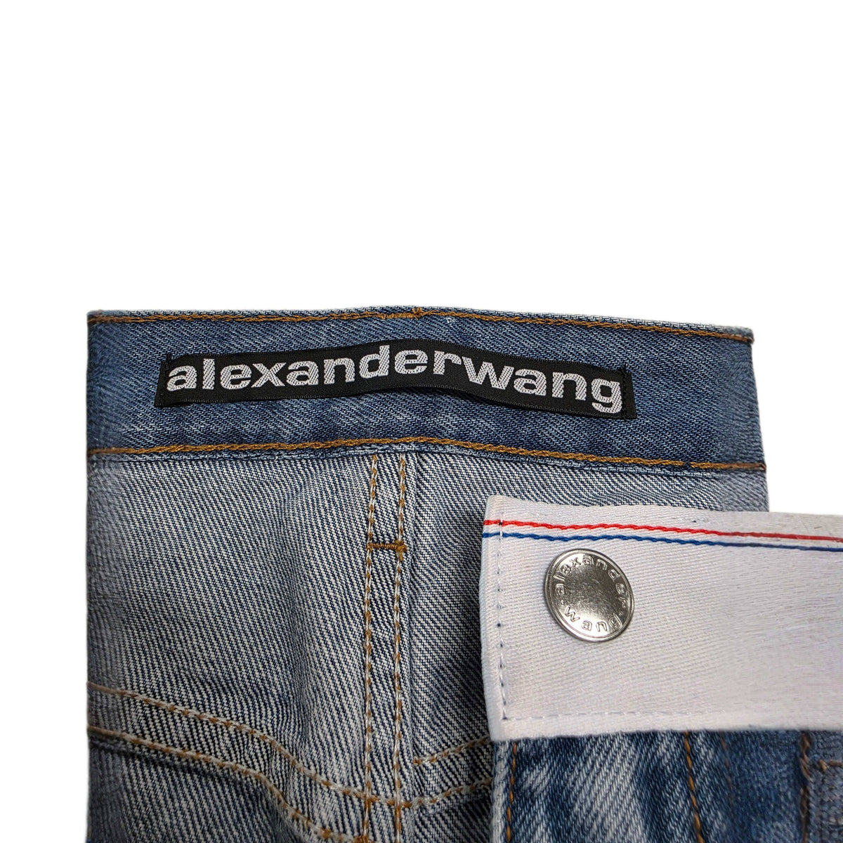 Alexander Wang Women's High Rise Bite Denim Short in Vintage Light Indigo