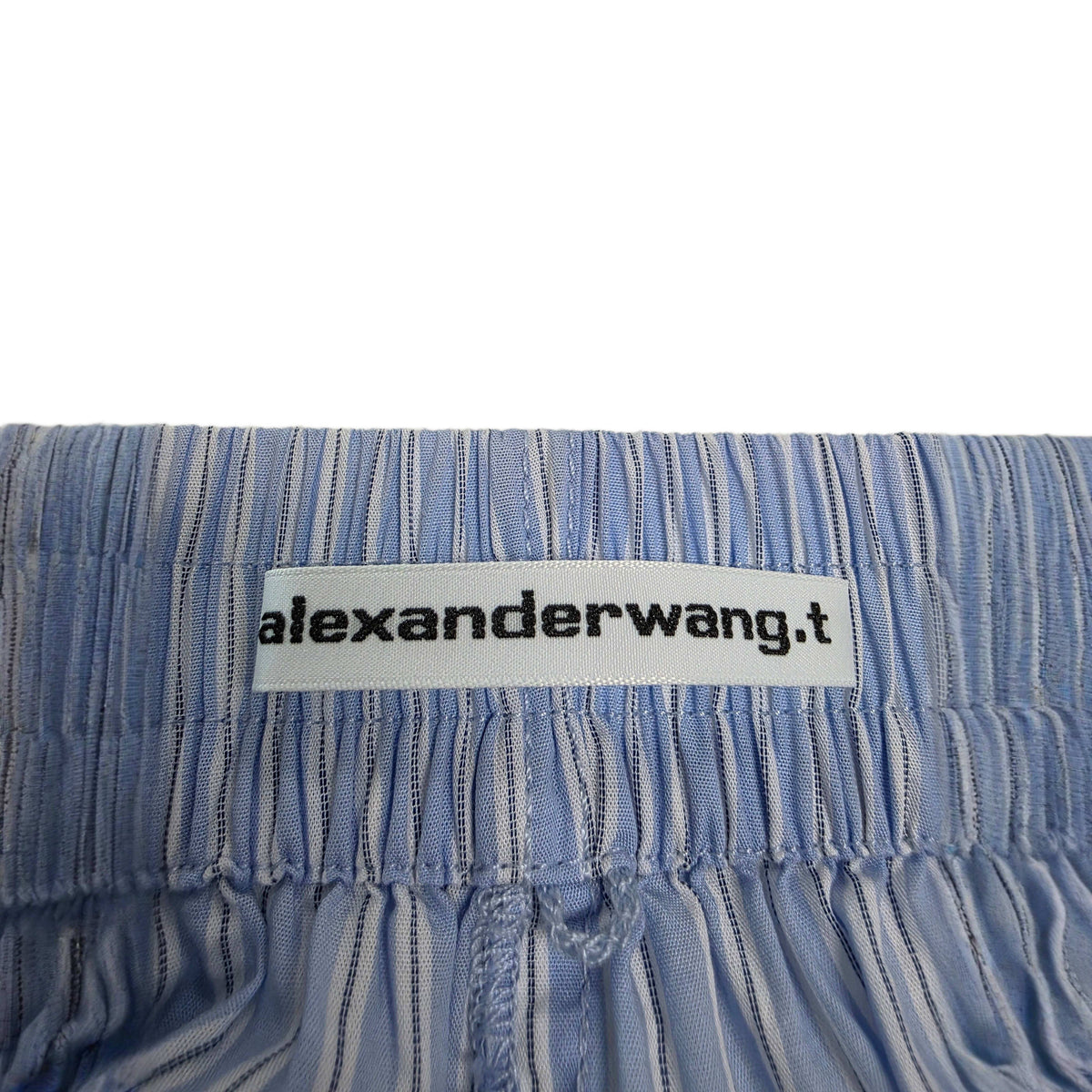 Alexander Wang Cotton Boxer Shorts in Stripe Print