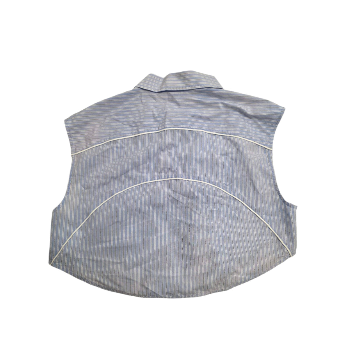 Alexander Wang Sleeveless Striped Cotton Shirt