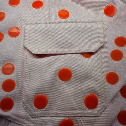 Area Pink Polka Dot Strapless Mini Dress