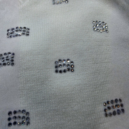 Alexander Wang Crystal Logo Cropped Top Small