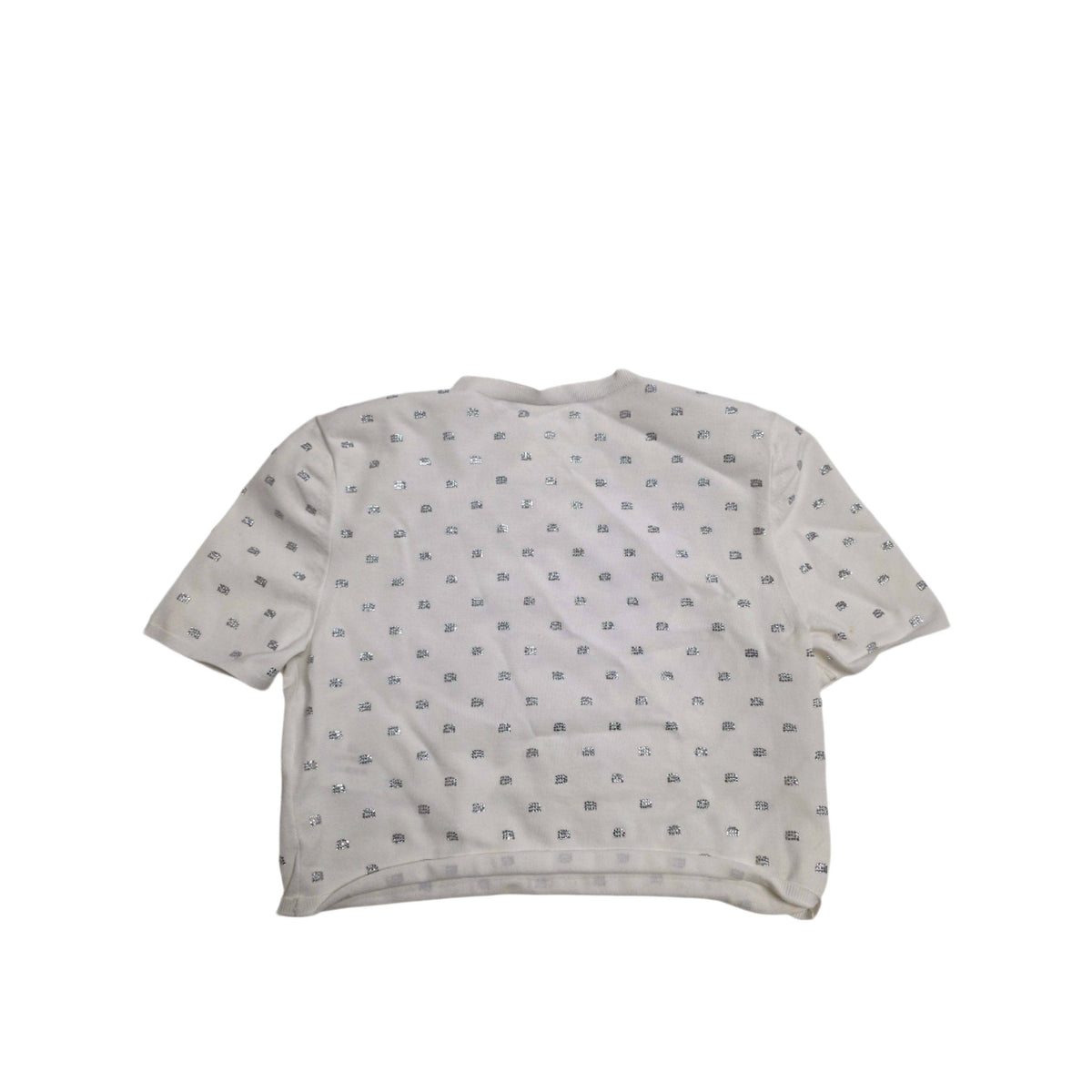 Alexander Wang Crystal Logo Cropped Top Small