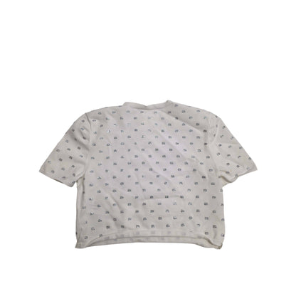 Alexander Wang Crystal Logo Cropped Top Small