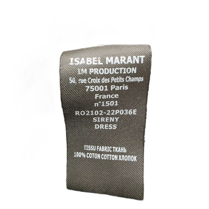 Isabel Marant Etoile Black Cotton Ruched Mini Dress