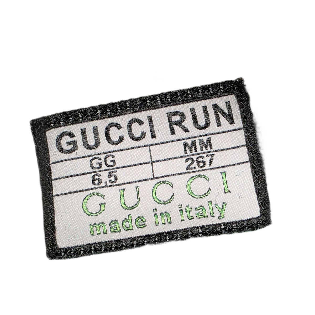 Gucci Technical Knit Fabric Waves Mens Gucci Run Sneakers 6.5 Black Silver Giallo Neon Yellow