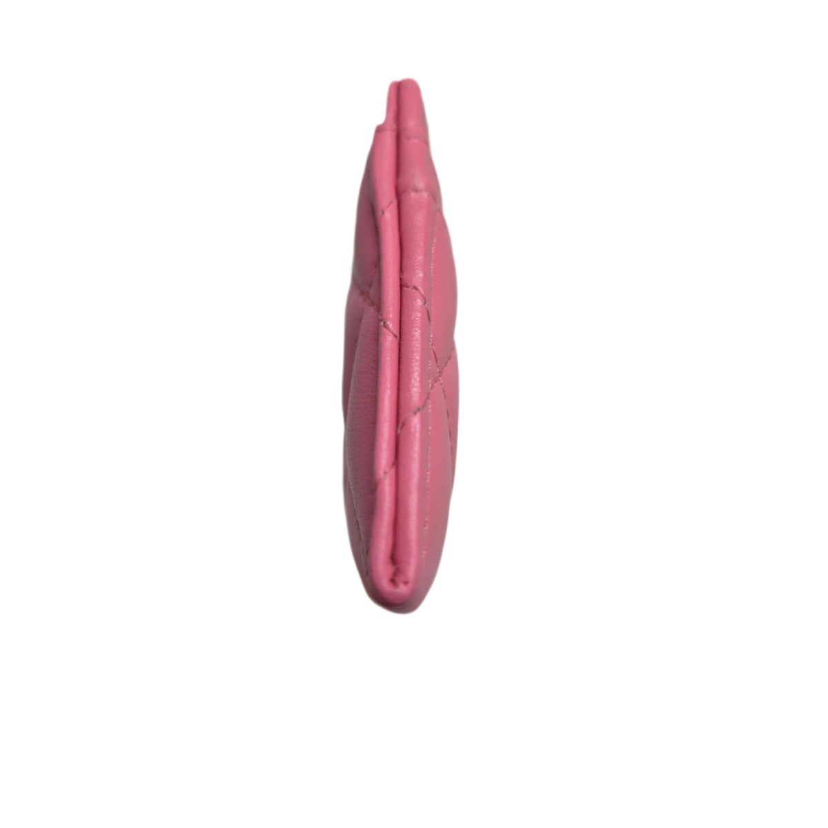 Chanel Caviar Quilted Card Holder Pink