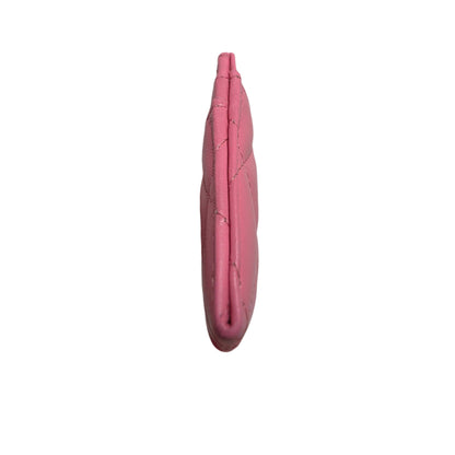 Chanel Caviar Quilted Card Holder Pink