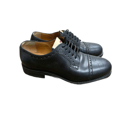 GUCCI Black Derby Men's Lace Up Dress Shoes