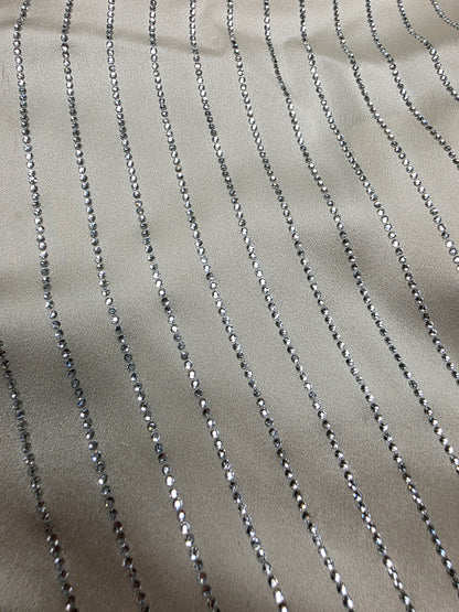 Alexander Wang Off-White Crystal Pinstripe Shirt