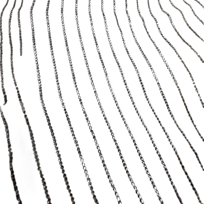 Alexander Wang Off-White Crystal Pinstripe Shirt