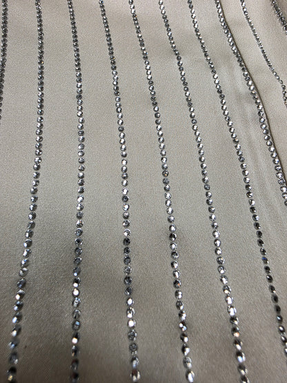 Alexander Wang Off-White Crystal Pinstripe Shirt