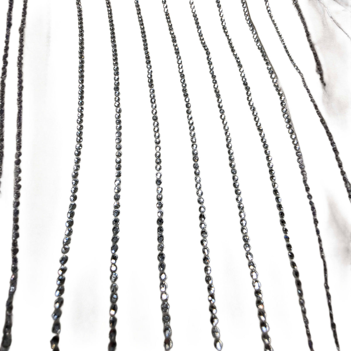 Alexander Wang Off-White Crystal Pinstripe Shirt