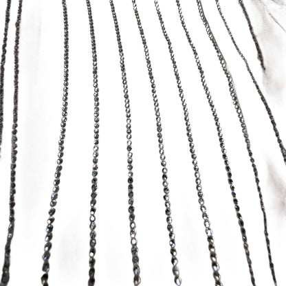 Alexander Wang Off-White Crystal Pinstripe Shirt