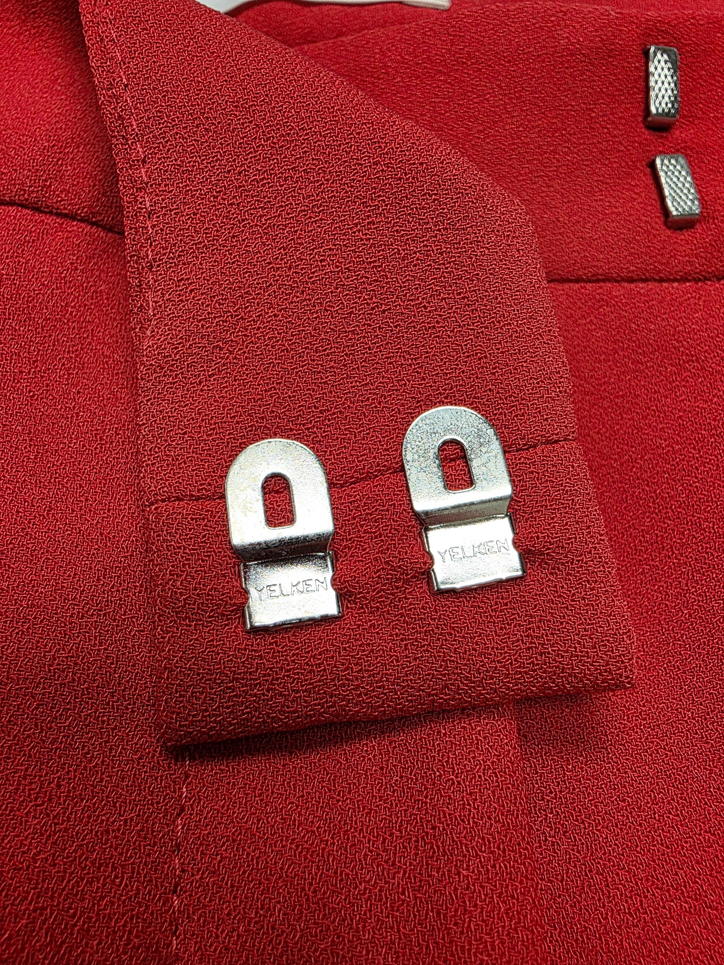 Rozie Corsets Mid-rise Cigarette Pants in Satin Red