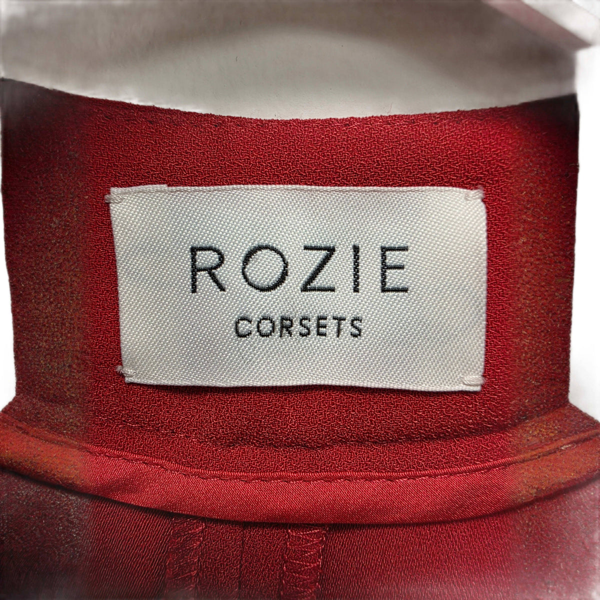 Rozie Corsets Mid-rise Cigarette Pants in Satin Red