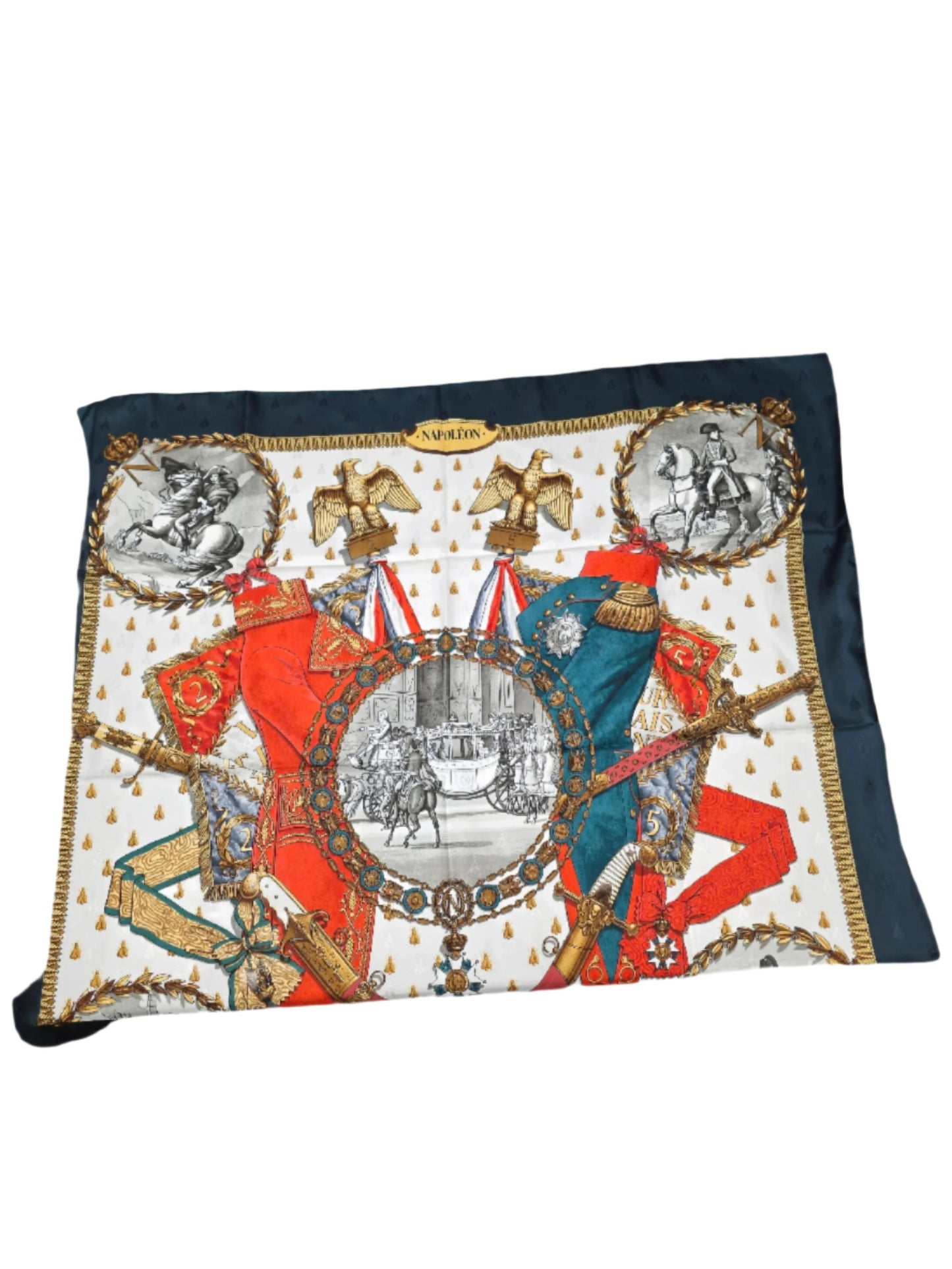 Hermes Napoleon Jacquard By Philippe Ledoux Silk Scarf