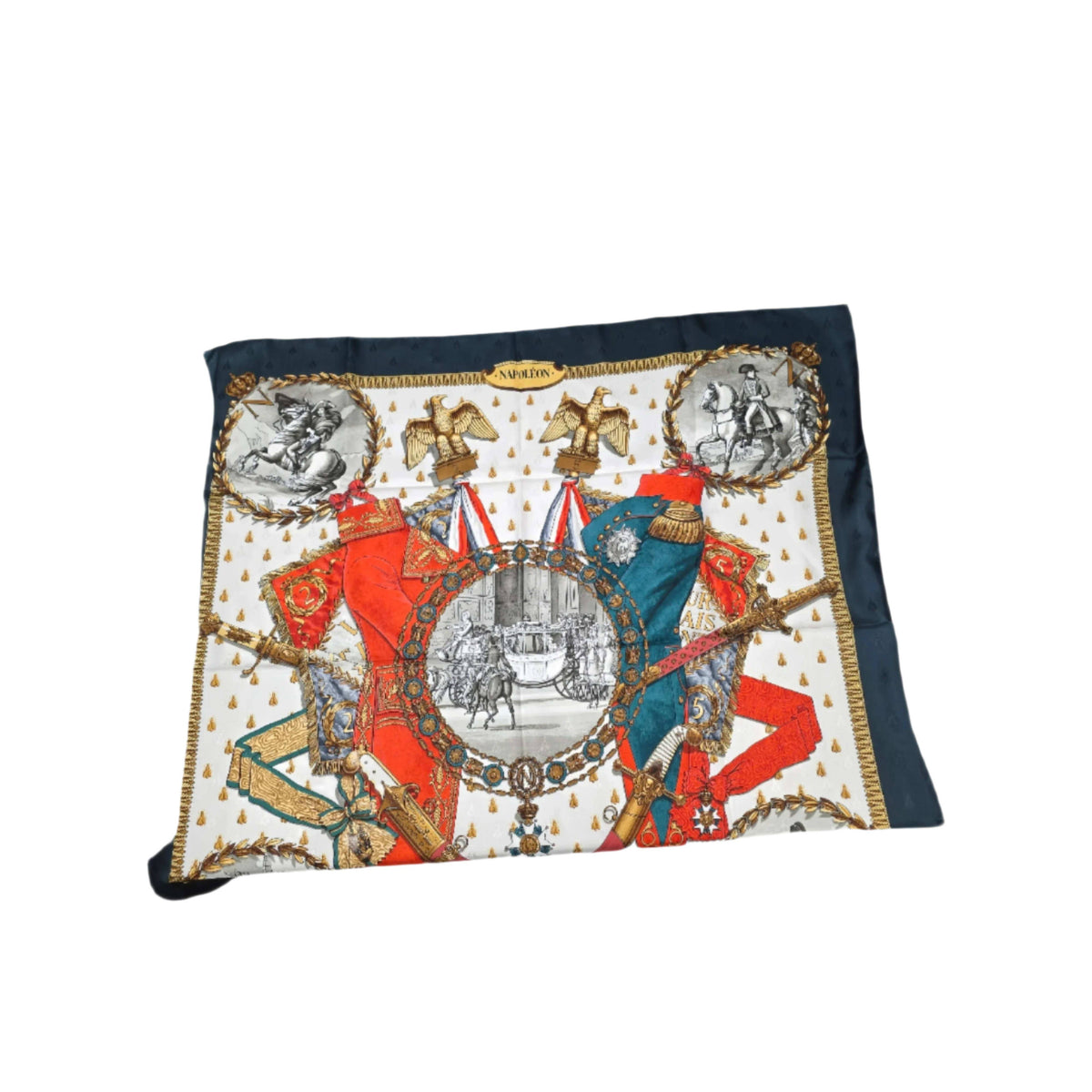 Hermes Napoleon Jacquard By Philippe Ledoux Silk Scarf