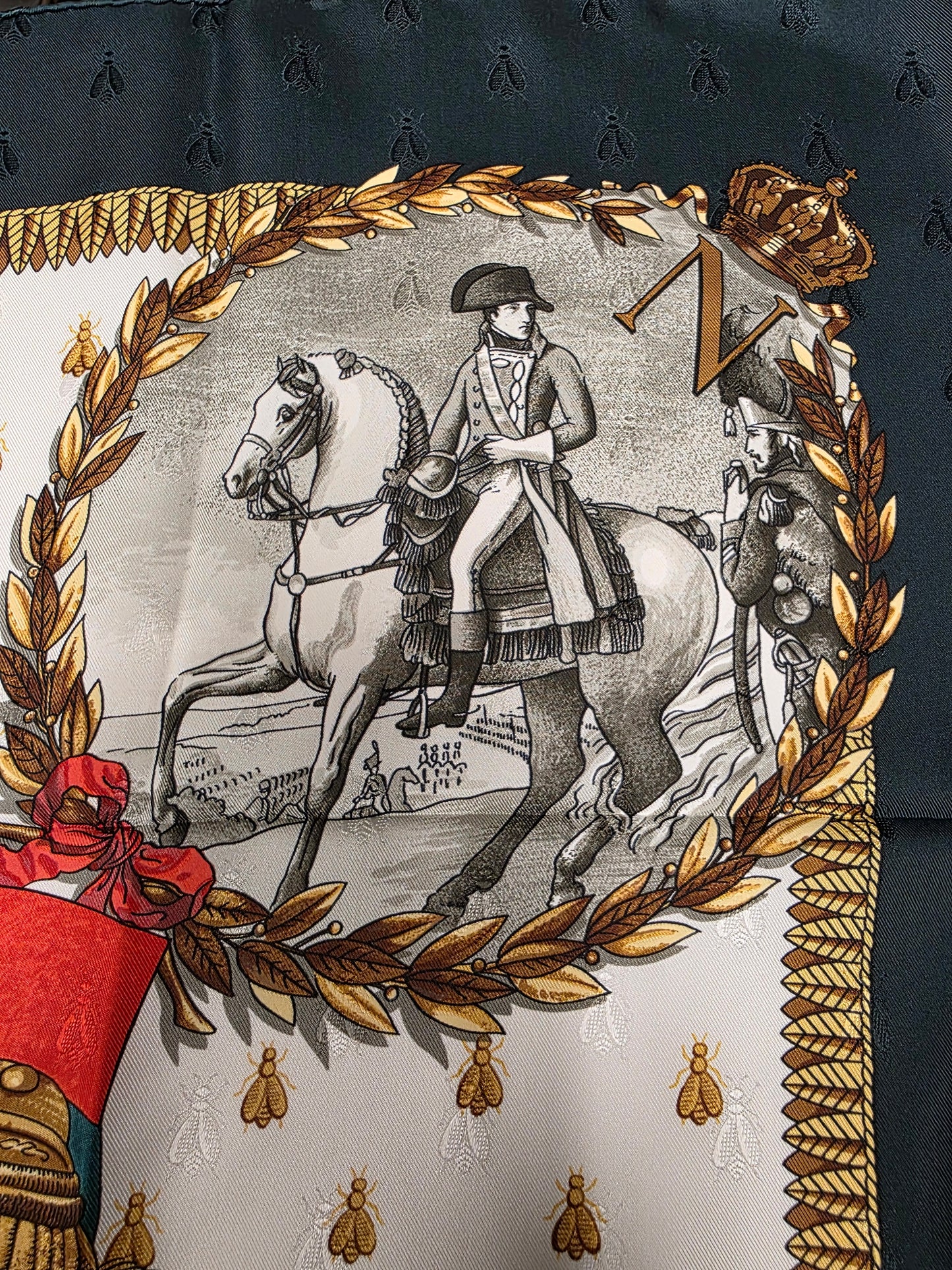 Hermes Napoleon Jacquard By Philippe Ledoux Silk Scarf