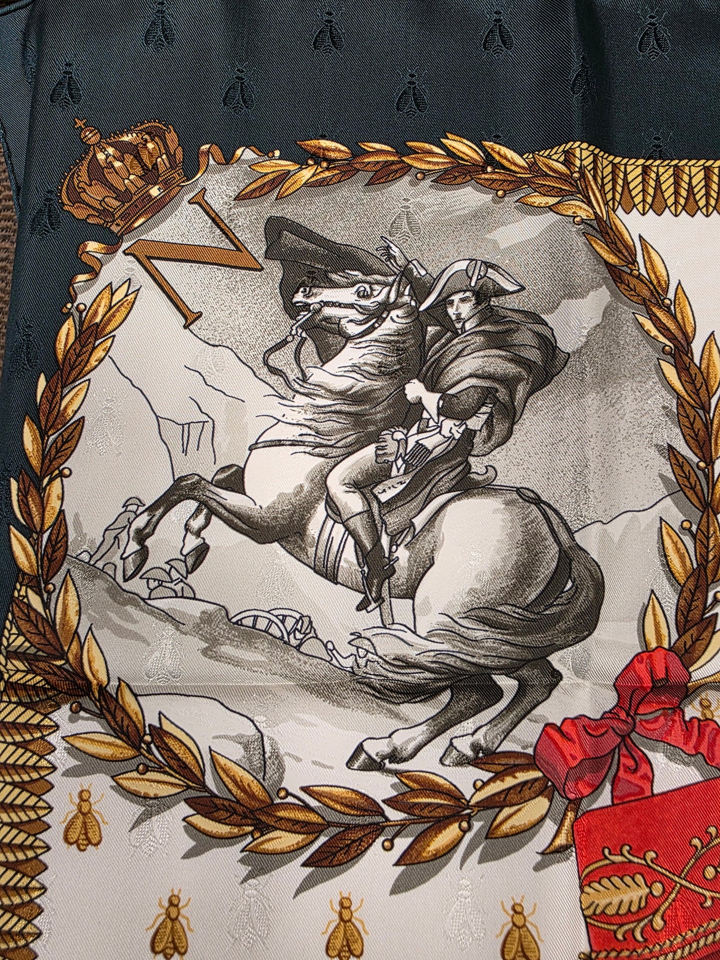 Hermes Napoleon Jacquard By Philippe Ledoux Silk Scarf