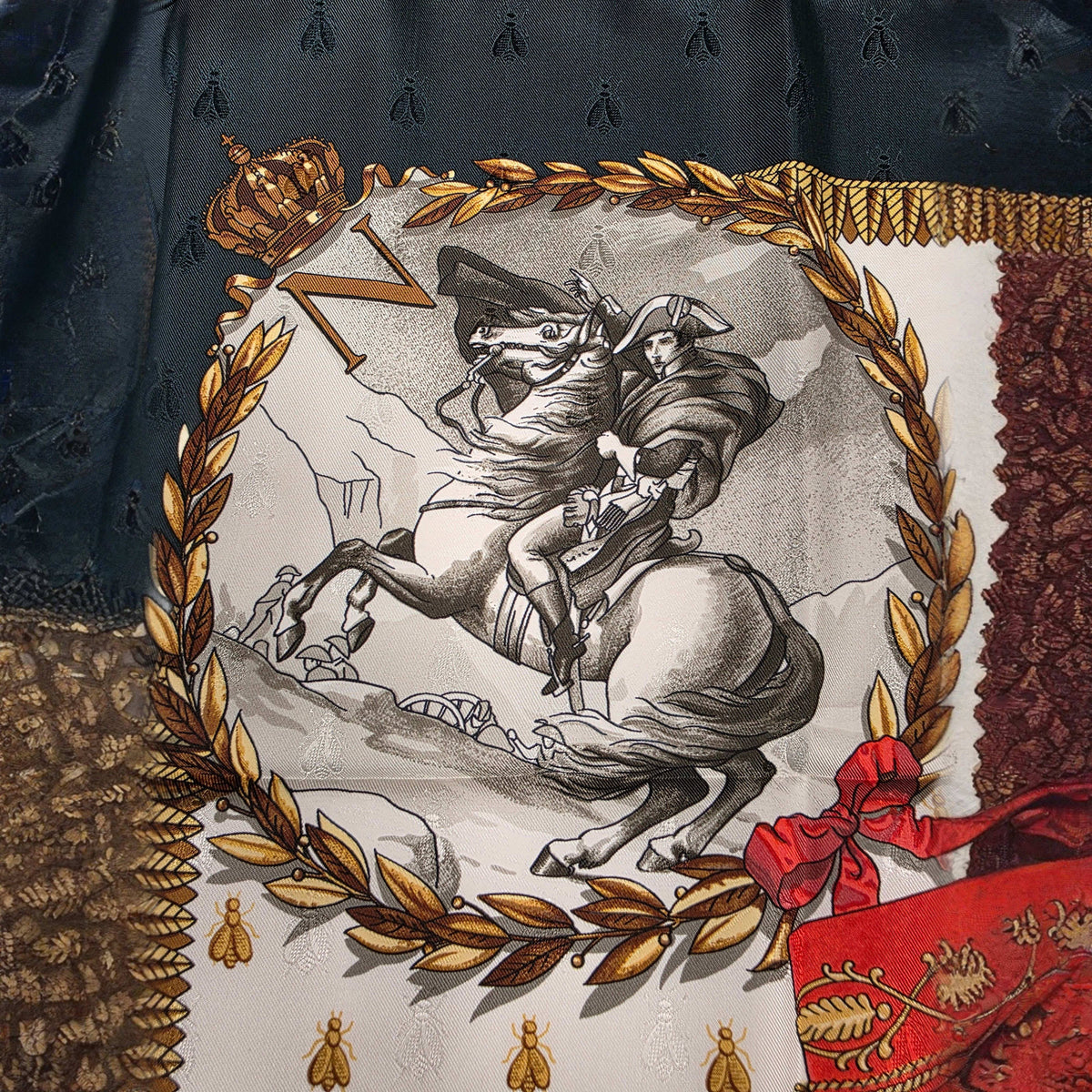 Hermes Napoleon Jacquard By Philippe Ledoux Silk Scarf