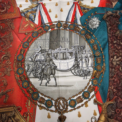 Hermes Napoleon Jacquard By Philippe Ledoux Silk Scarf