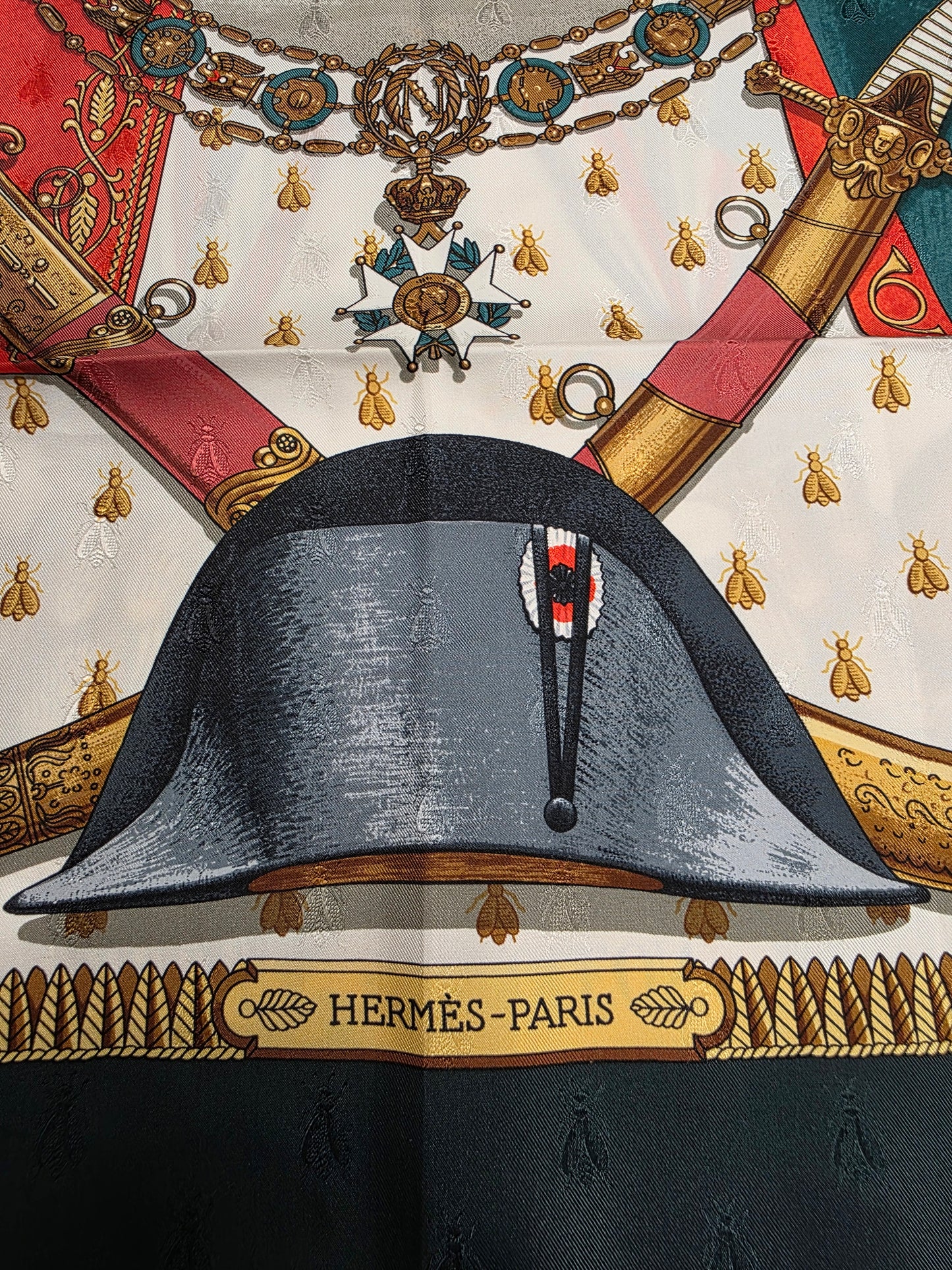 Hermes Napoleon Jacquard By Philippe Ledoux Silk Scarf