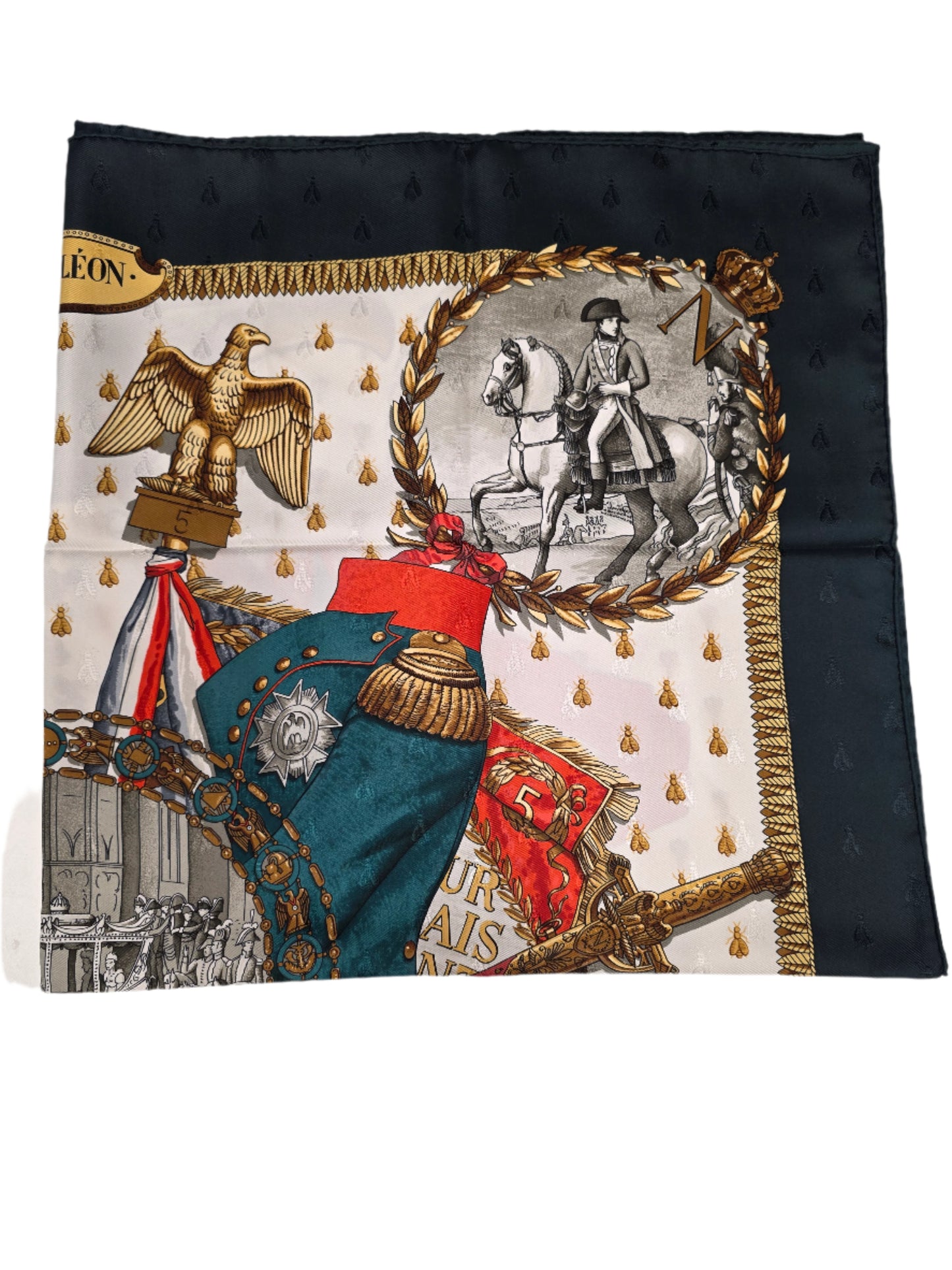 Hermes Napoleon Jacquard By Philippe Ledoux Silk Scarf