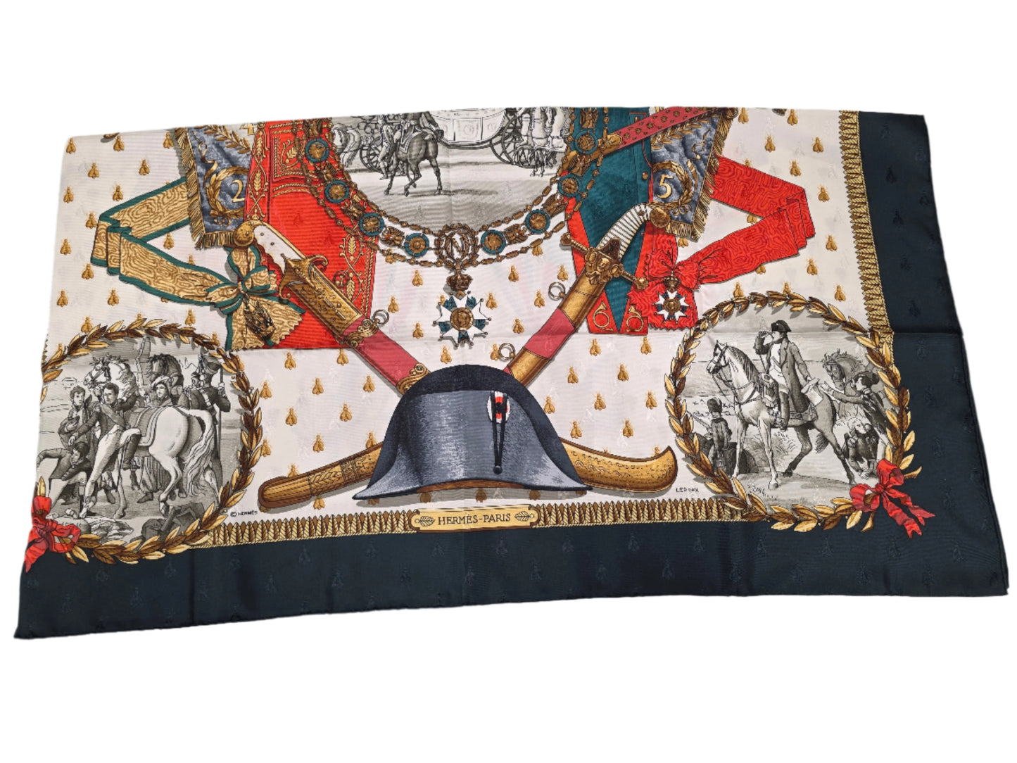 Hermes Napoleon Jacquard By Philippe Ledoux Silk Scarf