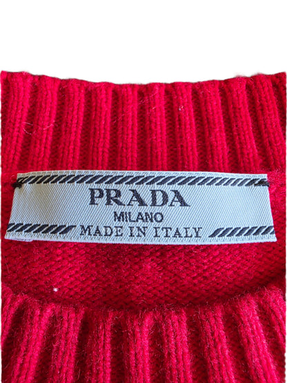Prada Wool and Cashmere Crew-neck Sweater