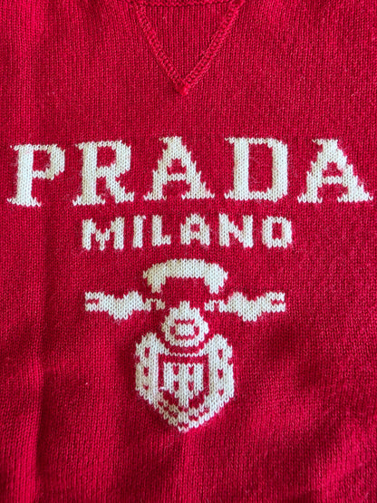 Prada Wool and Cashmere Crew-neck Sweater