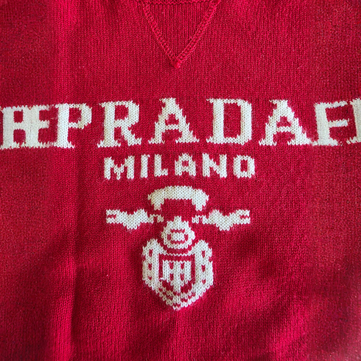 Prada Wool and Cashmere Crew-neck Sweater
