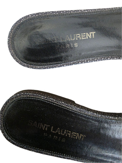 Saint Laurent Leather Slides