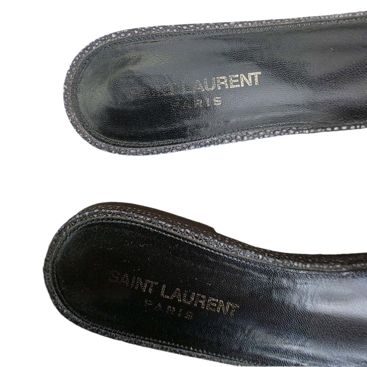 Saint Laurent Leather Slides