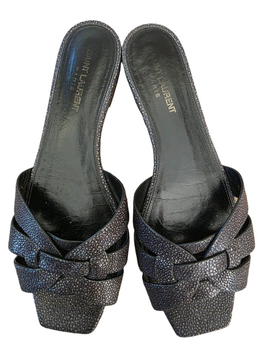 Saint Laurent Leather Slides