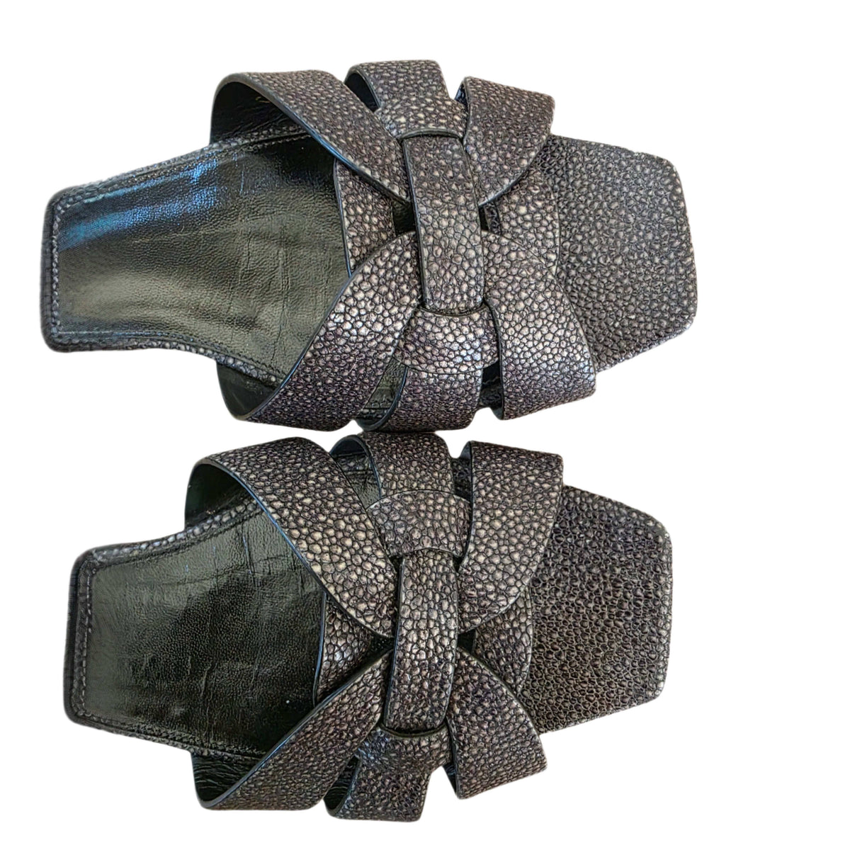 Saint Laurent Leather Slides