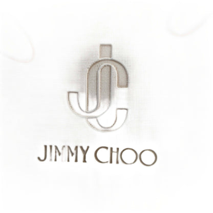 Jimmy Choo Grace Embellished Rubber Platform Flip Flops In Bianco