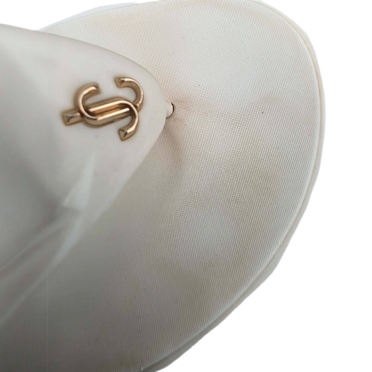 Jimmy Choo Grace Embellished Rubber Platform Flip Flops In Bianco