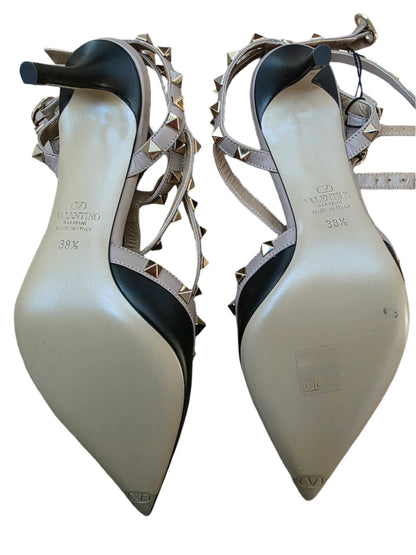Valentino Garavani Patent Rockstud Caged Pump Heels