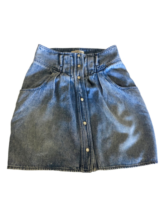 Isabel Marant Etoile Tikeda Light Blue Fluid Denim Mini Skirt