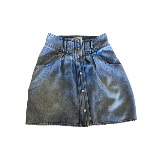 Isabel Marant Etoile Tikeda Light Blue Fluid Denim Mini Skirt