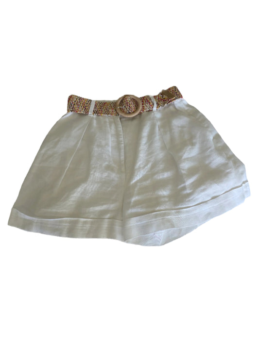 Zimmermann Halliday High-Rise Linen Shorts