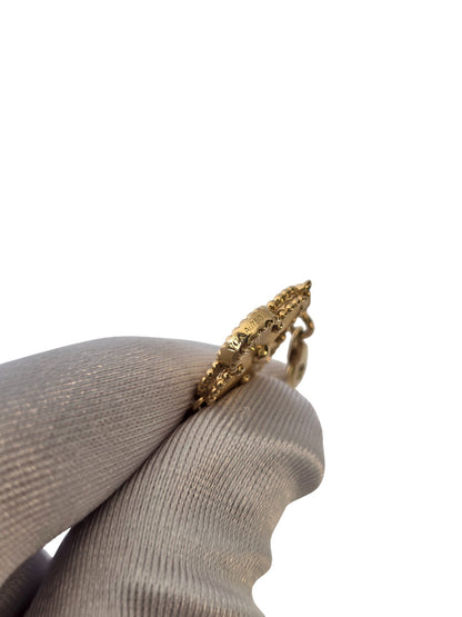 Van Cleef & Arpels Vintage Alhambra Gullioche  bracelet, 5 motifs 18K yellow gold
