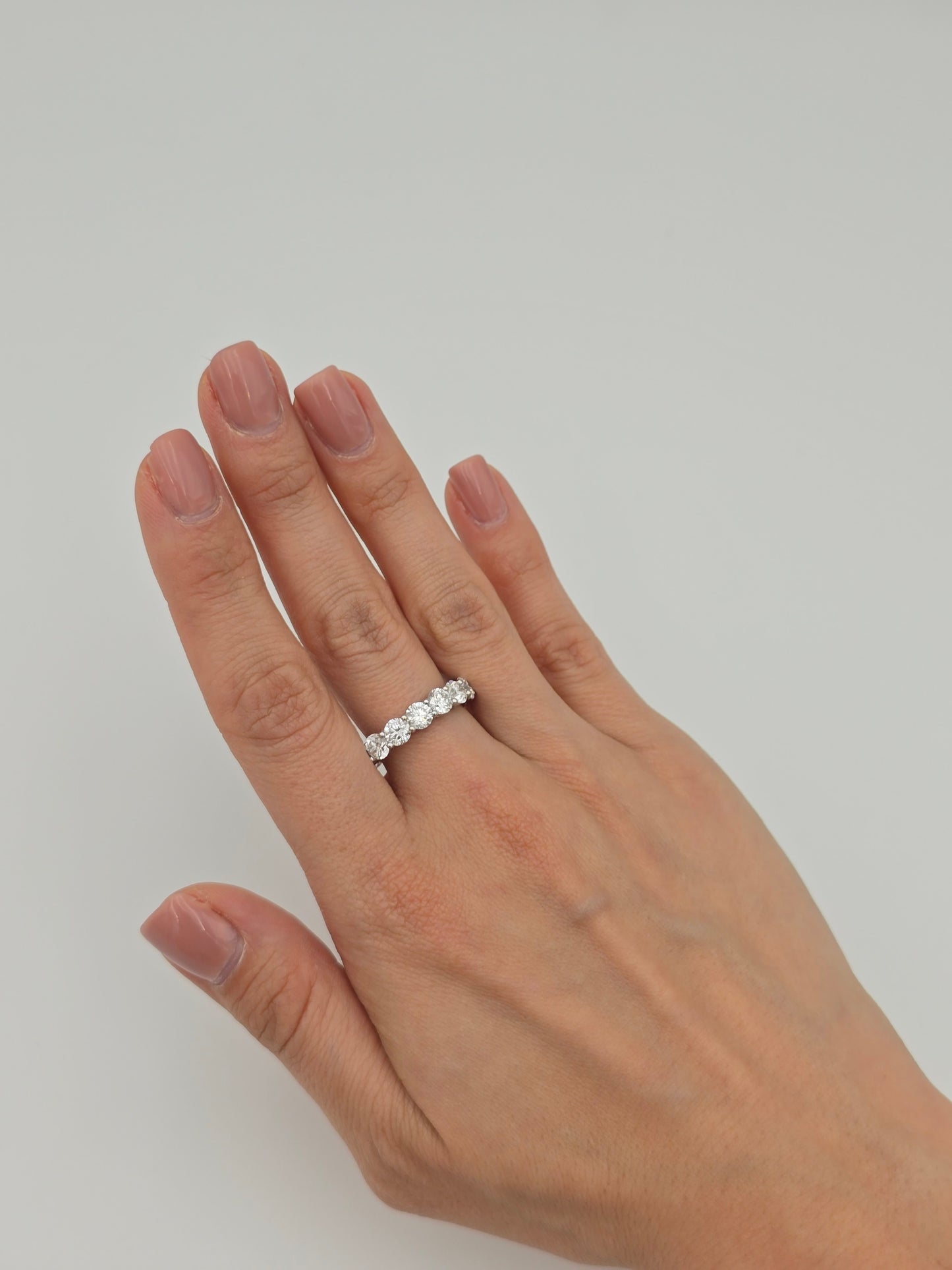 Round Shape Diamond Ring 14K Solid Gold – 6.102 CT