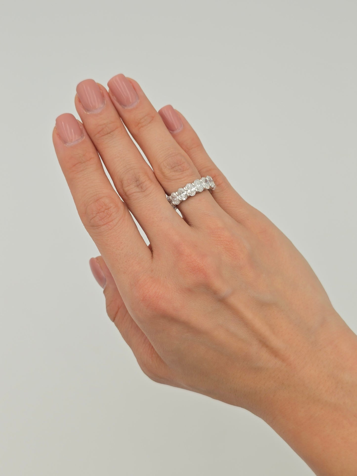 Oval Shape Diamond Ring 14K Solid Gold – 5.296 CT