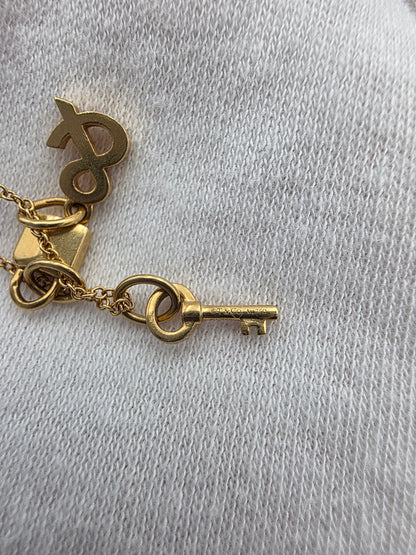Tiffany 18K Yellow Gold Lock and Key Pendant