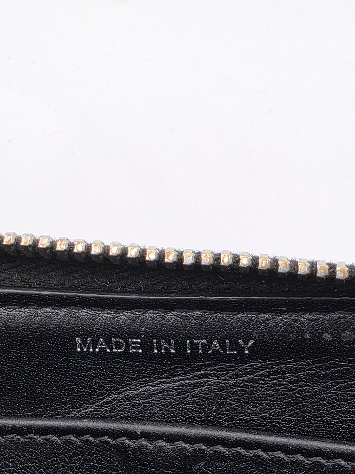 Chanel Patent Quilted Large Gusset Zip-Around Wallet in Black