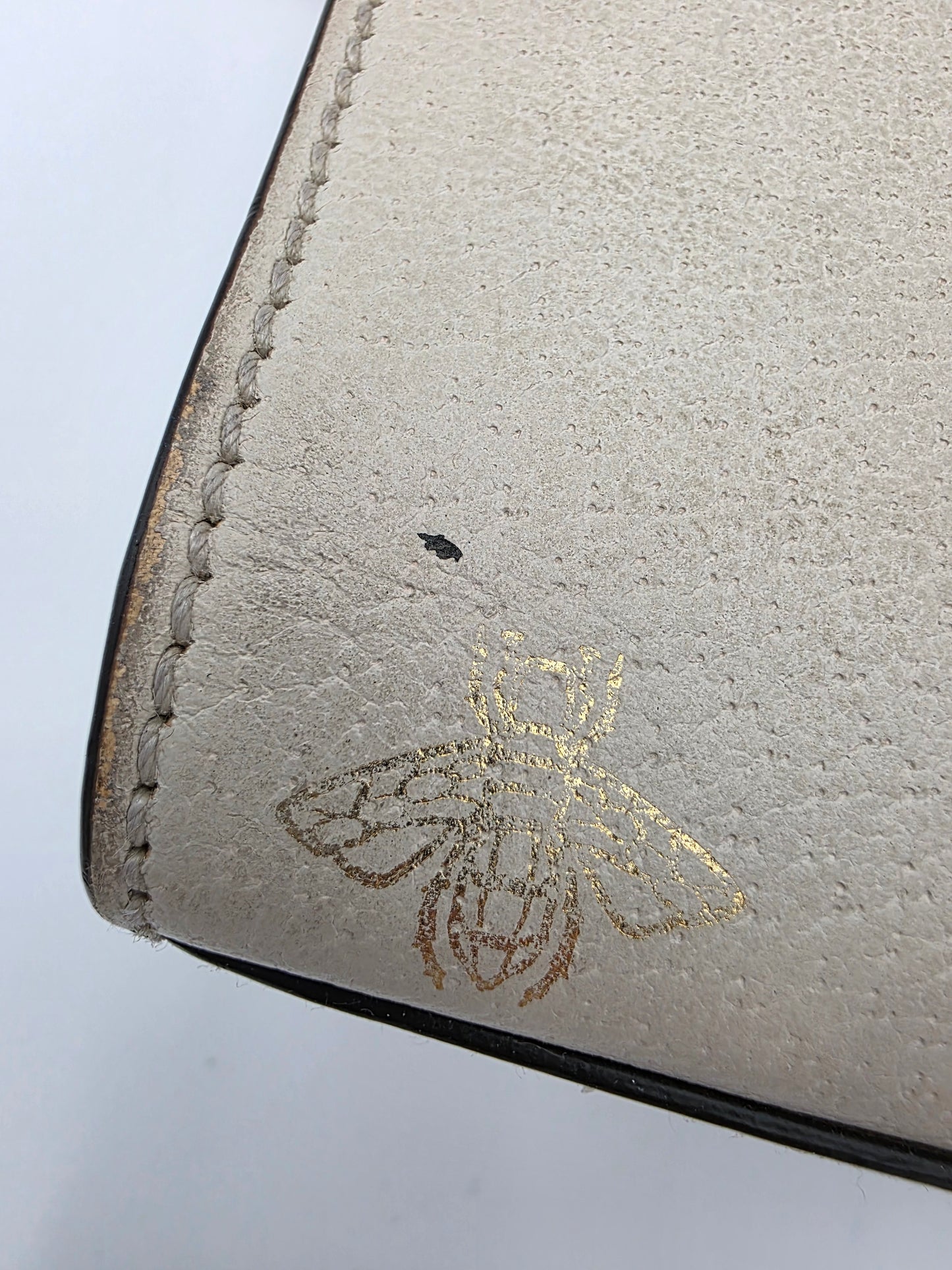 Gucci Padlock Bee Leather Shoulder Bag