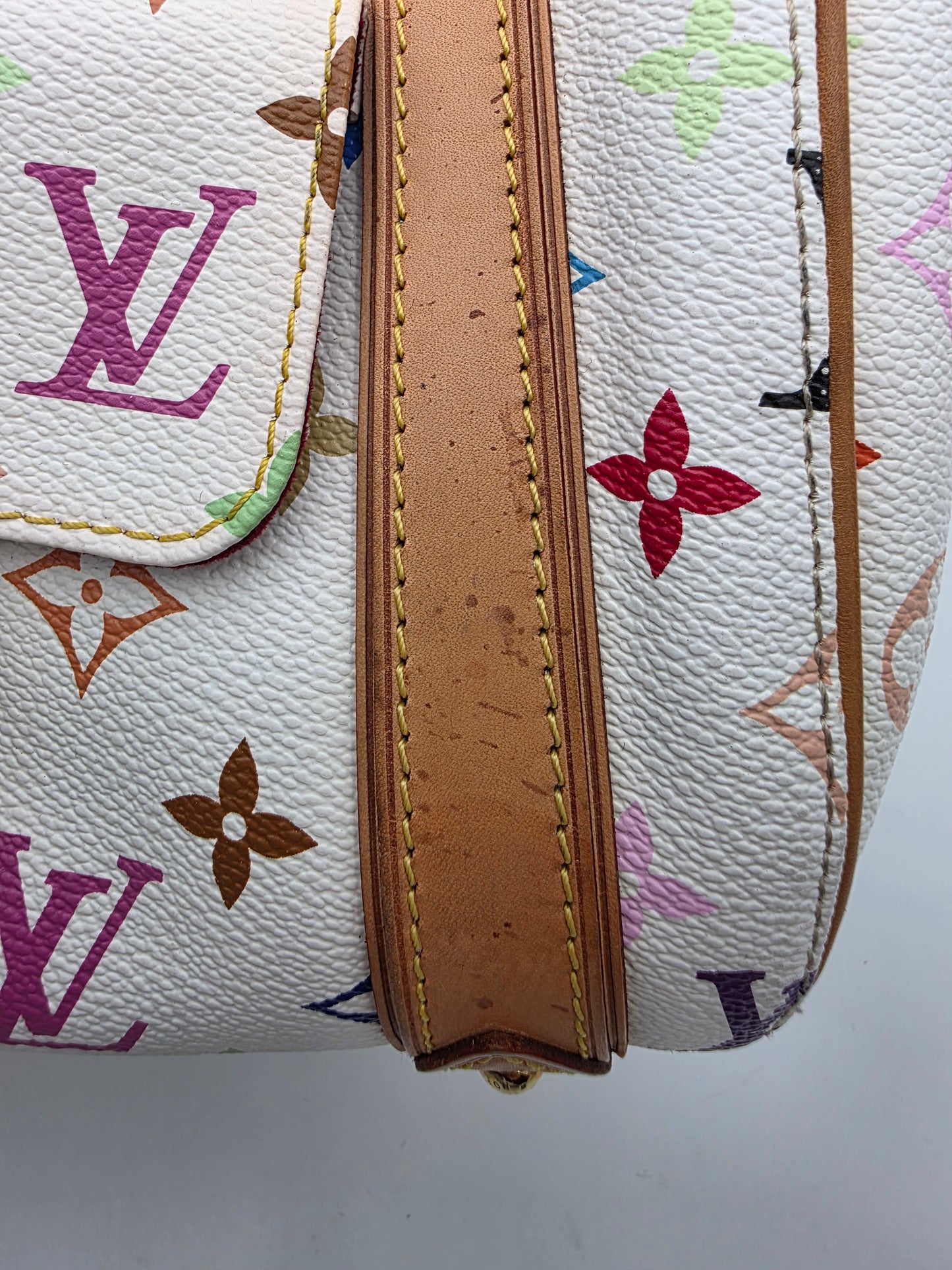 Louis Vuitton Multicolore Monogram Priscilla Bag White