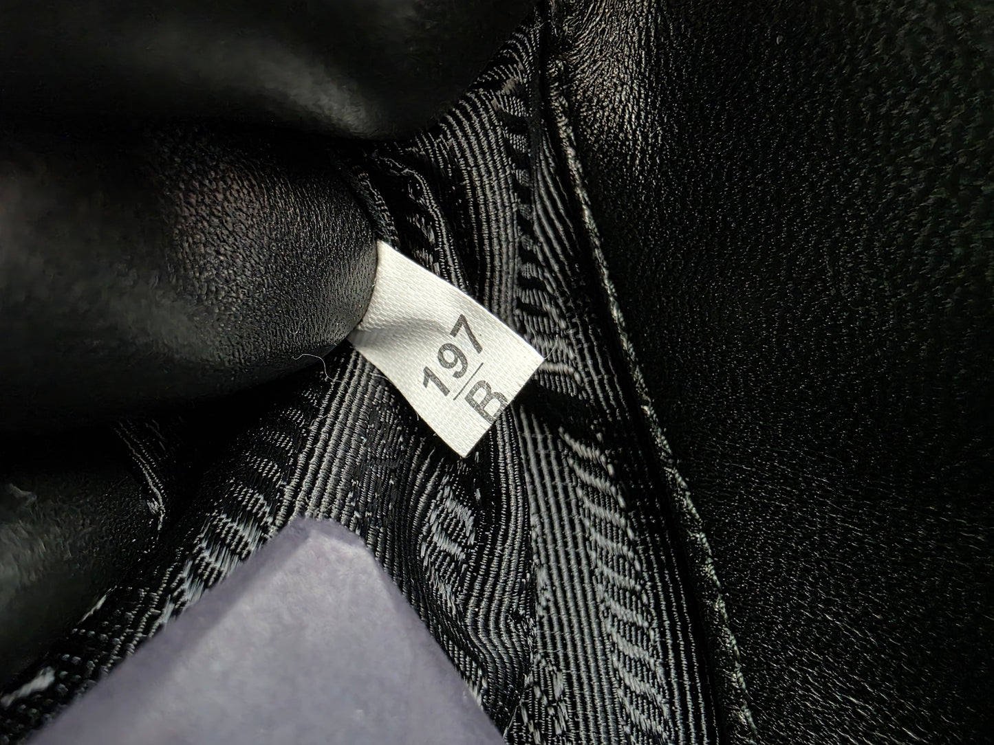 Prada Tessuto Nappa Leather Gaufre Small Tote Black