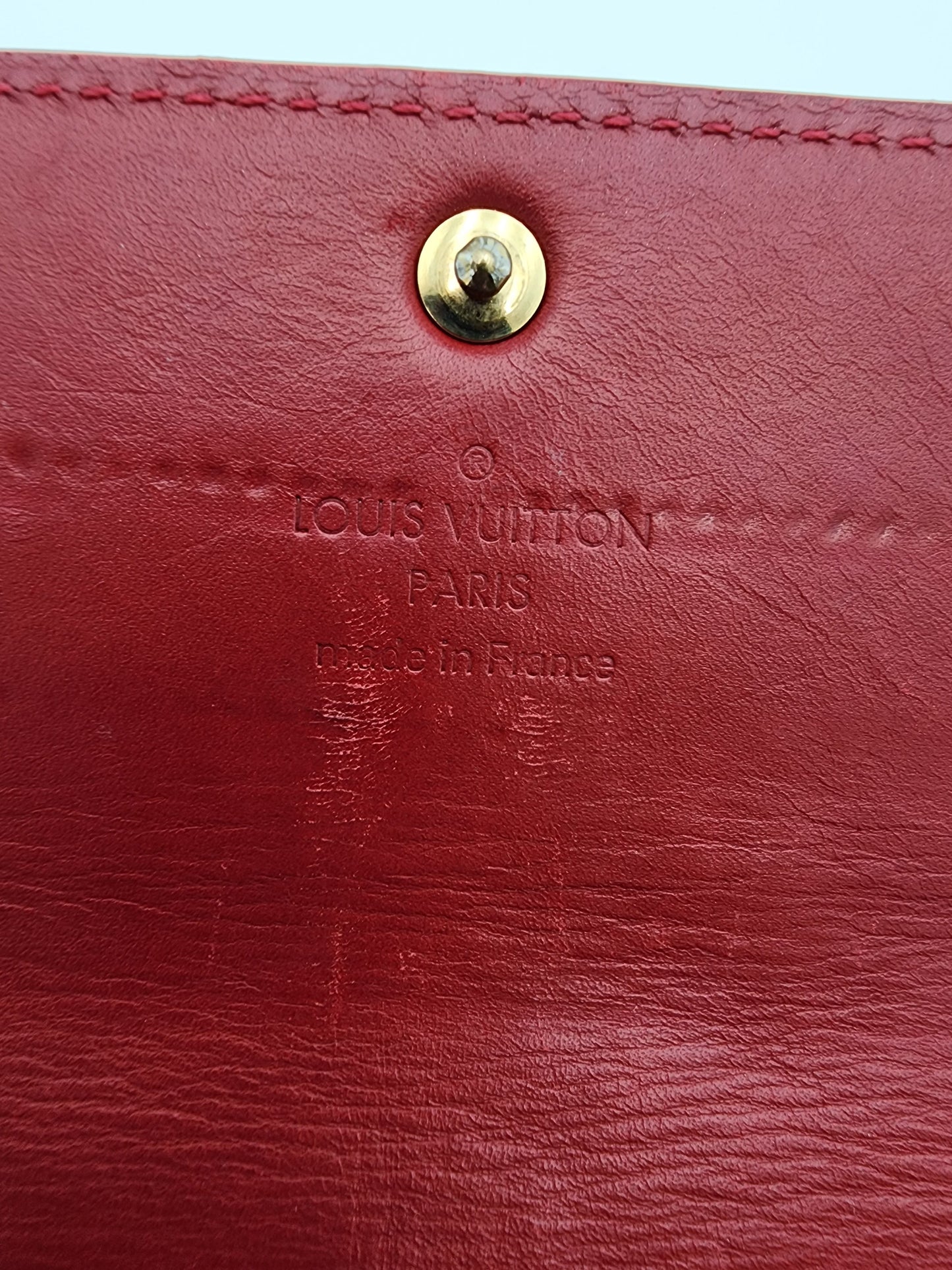 Louis Vuitton Pomme D’amour Monogram Vernis Sarah Wallet